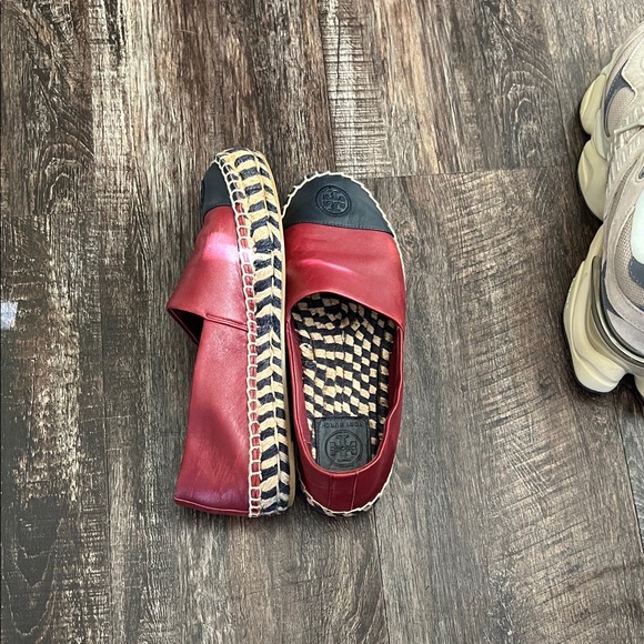 Tory Burch Red and Black Espadrilles - Picture 3 of 4